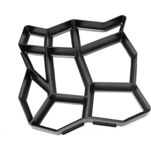 Drop Ship Stone Paving Mold Concrete Stepping Walkway Paver 9 Grids DIY Driveway Garden