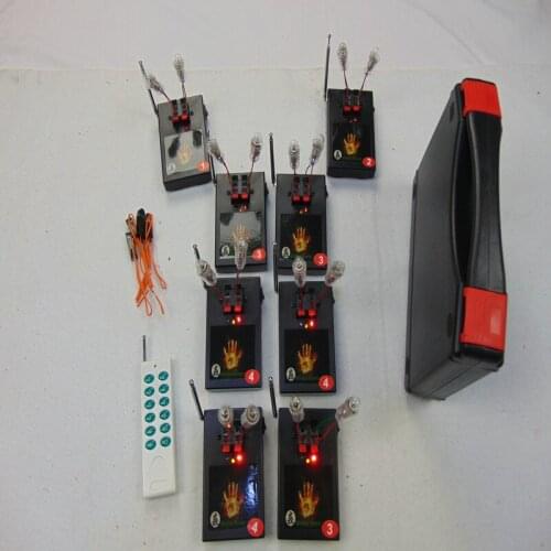 LED 8 CUES Normal Remote Control 8pcs Receiver Special Effects Stage Wedding DMX Machine Fireworks Switch Waterproof Controller