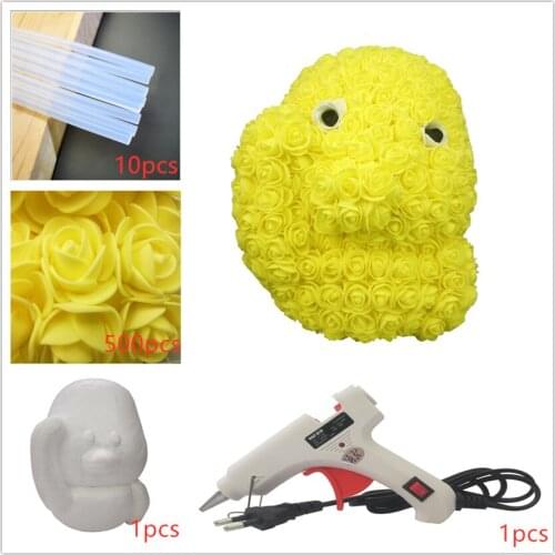 Rose Duck New Eternal PE Bubble Rose Tanabata Valentines Day Handmade Pug Dog Soap Flower PE Flower Puppy