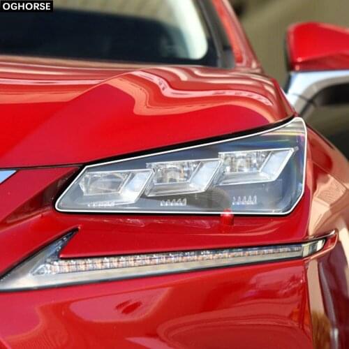 2 Pcs Self Healing TPU Protection Transparent Stickers Car Headlight Protective Film for Lexus NX AZ10 2015-2020 Accessories