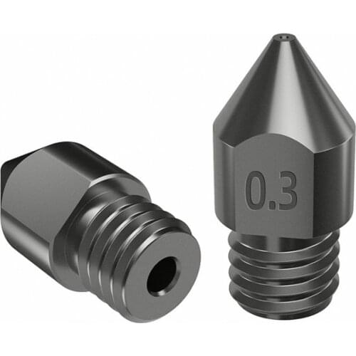 MK8 Nozzle Super Hard Steel Mold Steel Corrosion-Resistant Extruder Threaded 1.75mm 3D Printer Nozzle for Ender3 Pro CR-10