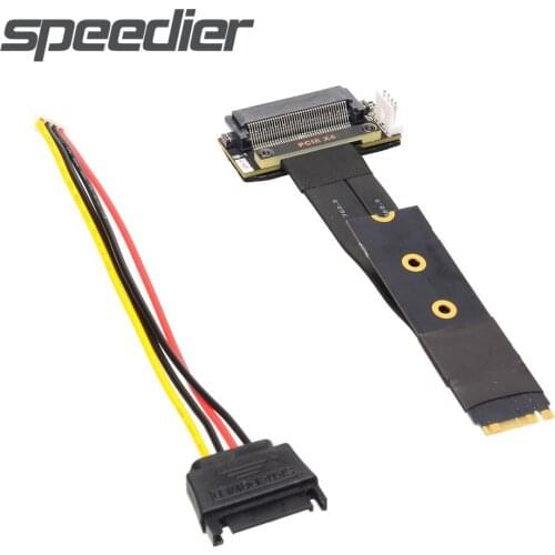 U.2 Interface SFF-8639 To M.2 NVME Key-M Extender NVMe SSD Solid State 2280 Riser Card Data Cable PCI-e 3.0 x4 Extension Cable