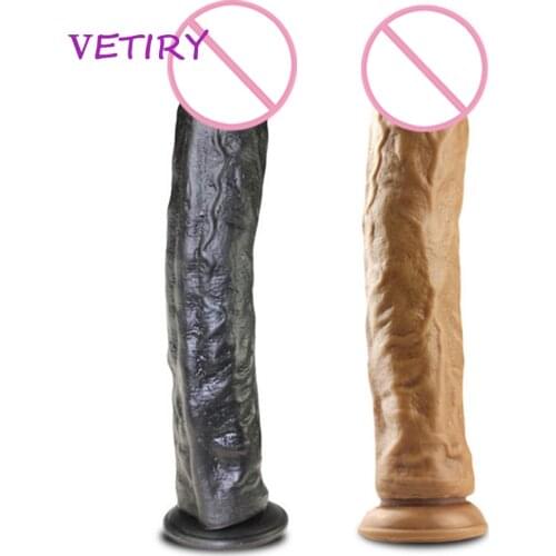 VETIRY Long Huge Dildo Female Masturbators Vagina Massager Artificial Penis Anal Plug Adult Sex Toys For Women 29cm/11.4inch