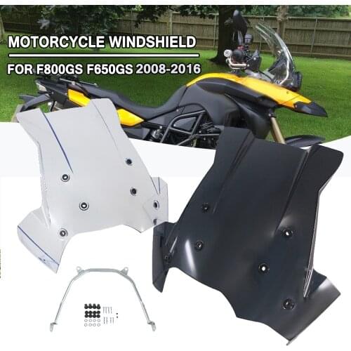 Windshield For BMW F800GS F650GS F800 F650 GS 2008-2016 Motorcycle Windscreen ABS Wind Deflector And Navigation Mounting Bracket