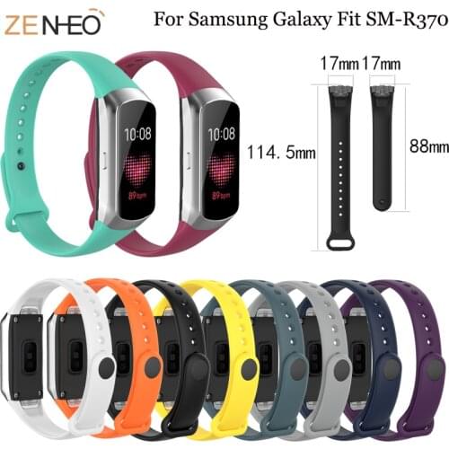 High Quality Silicone Sport Watch Band Wrist Band Strap For Samsung Galaxy Fit SM-R370 Smart Bracelet Watch Strap Accessories