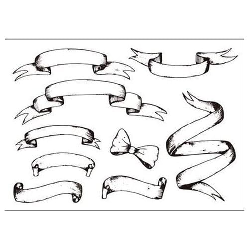 Label stamp Clear Stamp for Scrapbooking Transparent Silicone Rubber DIY Photo Album Decor Q126