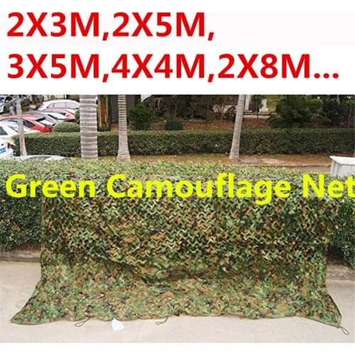 2X5 2X6 3X4 2X8 3X3 4X4M Military Camouflage Netting Outdoor CS Games Camping Hunting Blinds Mesh Netting Sun Shelter Car Cover