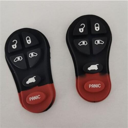 NEW REMOTE RUBBER 5+1 BUTTONS REPLACEMENT BUTTON PAD FOR CHRYSLER