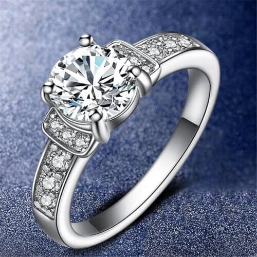 925 JEWELS Fashion Silver 925 Adjustable Rings Flower Design Sterling Silver Ring with Austrian Cubic Zirconia for Women #071