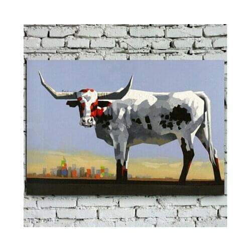 Abstract Animal Oil Painting on Canvas Office Background Wall Pictures Decor Living Room Decor Paintings Modern Abstract Art