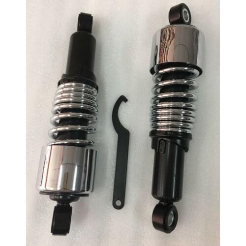 2pieces 267mm 10.5inch Motorcycle Shock Absorber Suspension Fit for Honda Suzuki Kawasaki Black Silver