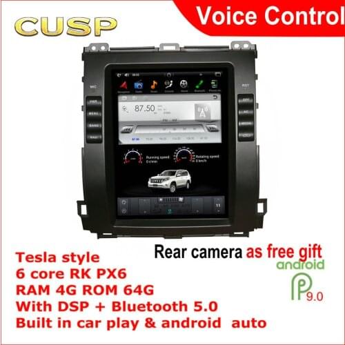 10.4 inch Android 9 PX6 4G+64G For TOYOTA PRADO 2009-2009 LEXUS GX460 GX470 Car Multimedia CAR GPS AUTO CAR RADIO CAR STEREO