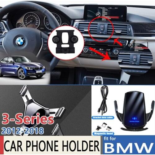 Car Mobile Phone Holder for BMW 3 Series F30 F31 2012~2018 318i 320i 325i 328i 330i Stand Bracket Accessories for Iphone Huawei