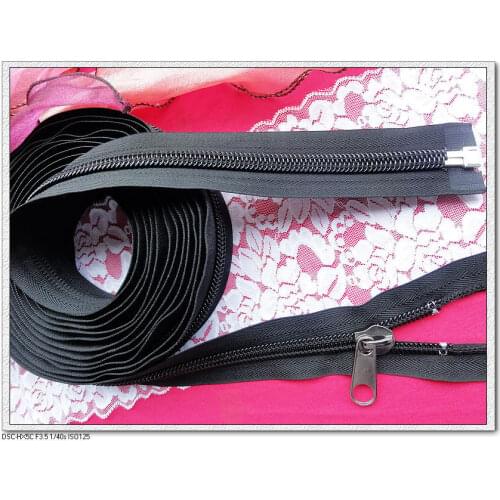 Free shipping #10 black overlength nylon zipper for yacht tents 5M/pcs zipper for sewing diy tents outdoor accessories