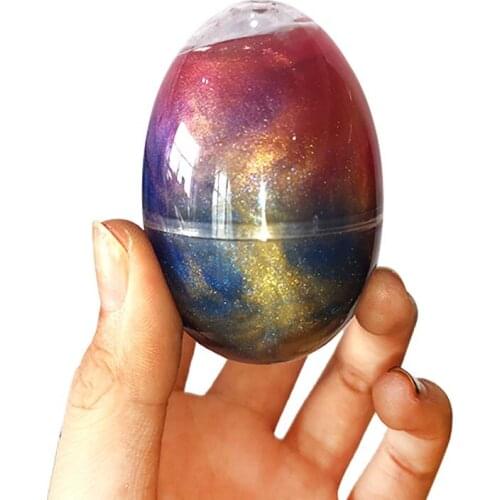 One piece Galaxy Crystal Egg Slime Colourful Mud Modeling Clay Stress Relief Diy Putty Mud Creative Modeling Children toys