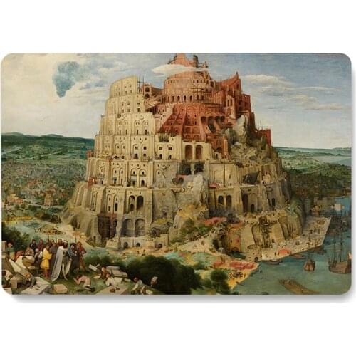 The Tower of Babel Draw Paint Art Pattern Laptop Case For MacBook Retina Air 11.6 12 13.3 New Pro 15.4 16 inch Cover shell