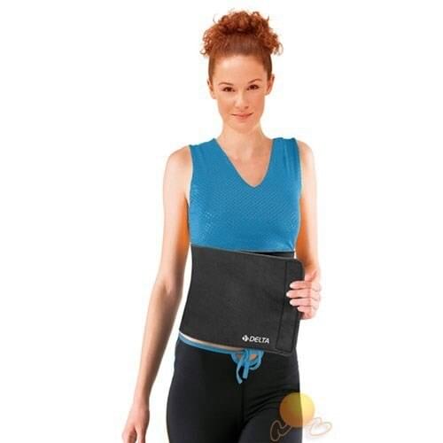 Delta Black Thermal Sauna Belt & Waist Belt (25 Cm ) - DS812