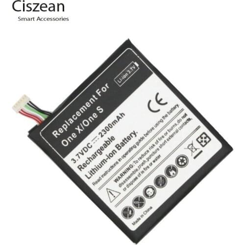 Ciszean 10Pcs/lot 2300mAh BJ83100 Replacement Li-Polymer Battery For HTC One X G23 One S S720e Z520e Z520d S728e Z560e