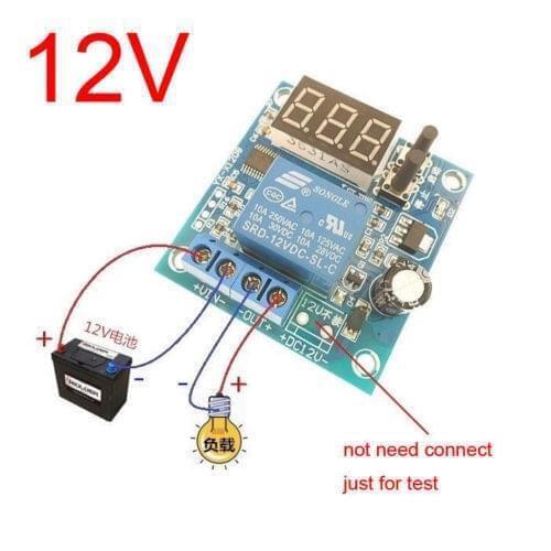 DYKB DC 12V Battery Low Voltage Automatic cut off On load Overvoltage Switch Controller batteries Undervoltage Protection board