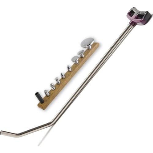 Car Paintless Dent Repair PDR Interchangeable Tip Rod Dia 12x500mm With M8 Screw on Tip 9 Head Polish Pdr Tools Fender Removal
