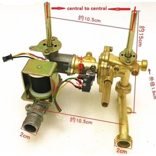 Quality 7-10L Gas Water Heater Parts gas and water assembly valve