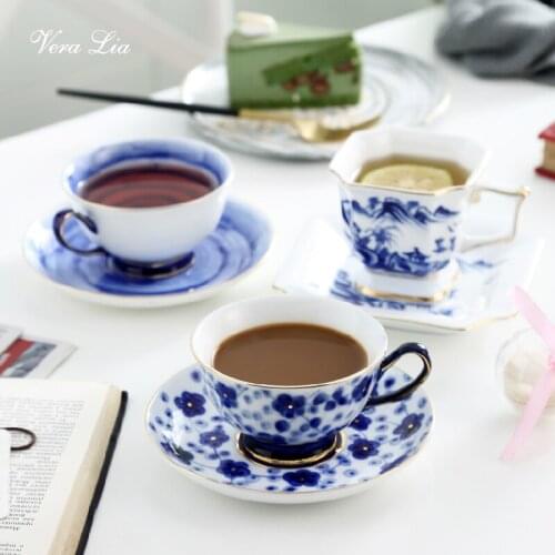 Chinese British Black Tea Creative Coffee Cup Vintage Nordic Style Retro Ceramic Summer Cup Travel Tazas De Ceramica Drinkware