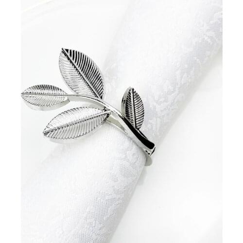 Creative Leaf Napkin Button Simple Napkin Holder European and American Home Decoration Meal Button