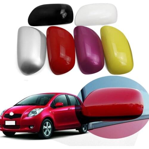 Lofty Richy Outside Rearview Mirror Cover For Toyota Yaris 2009 2010 -2013 Side Rearview Mirror cap hood shell Housing hood