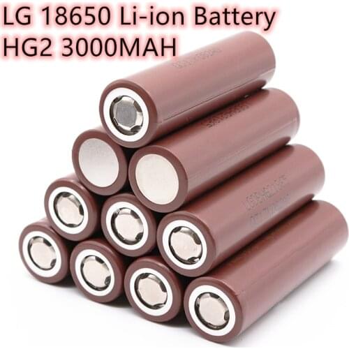 2020 100% original 18650 battery HG2 3000mah 3.7v rechargeable battery for HG2 18650 lithium battery 3.7 3000 mah