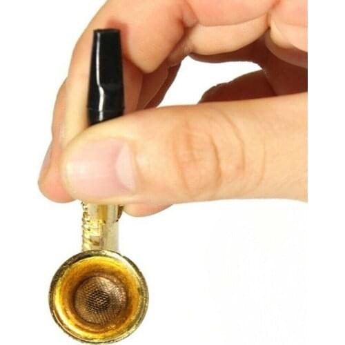 Mini Saxophone Shape Smoking Pipe Alloy High Quality Portable Pipe Length 97mm HY99