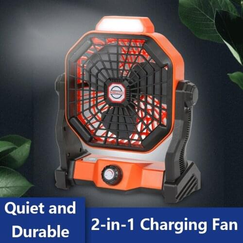 2020 Speed adjustable small fan USB-Type-C with night light 5v2A portable mute electric charging high wind 360° cool fan