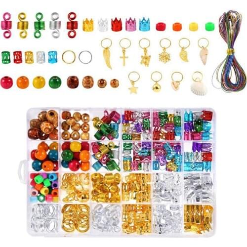 Fashiobable Hair Jewelry Rings Hair Accessories Dreadlocks Metal Hair Cuffs Decorations Pendants