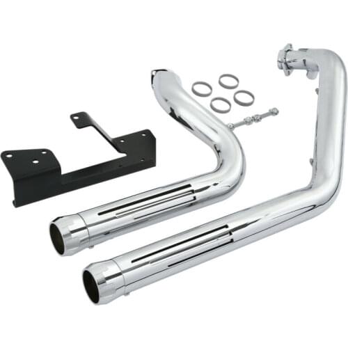 Motorcycle Staggered Short Shots Exhaust Pipes For Harley Sportster XL1200 XL883 2004-2013