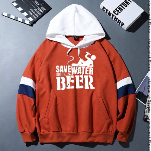 Save Water Drink Beer Mens hoodies New Arrival Male sweatshirts Casual Boys sports Print Men pullovers Camiseta Masculina