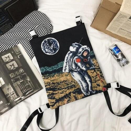 Oxford Female Bag Mens Mochilas Para Mujer Fashion Backpack for Girls Crossbody Bags Astronaut Luxury Designer Handbag M037