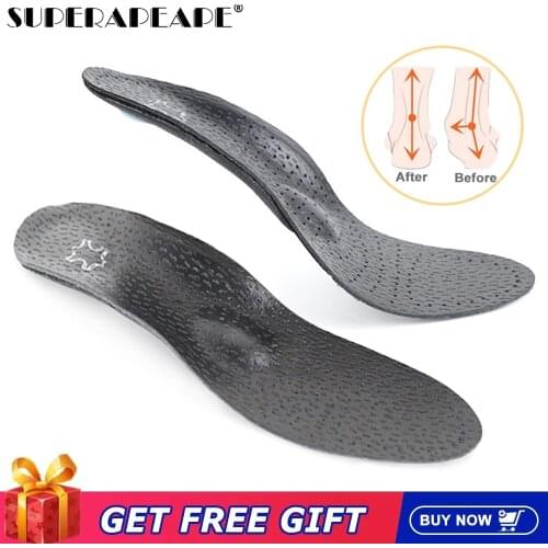High quality Leather orthotic insole for Flat Feet Arch Support orthopedic shoes sole Insoles for feet men and women OX Leg