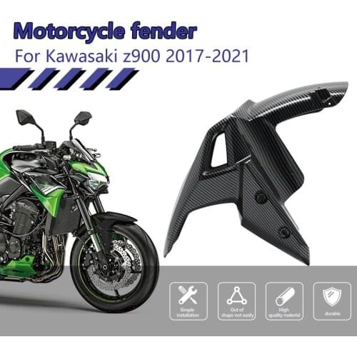 For Kawasaki Z900 2017 2018 2019 2020 Motorcycle ABS Injection Carbon Fiber Front tire Fender Splash Guard Front Wing Fender