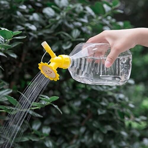 New Sunflower Plastic Gardening Watering Sprinkler Nozzle Spray Can for Gardening Flower Plants Watering Can