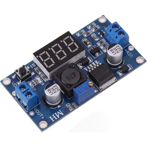 DC Buck Step Down Module LM2596 DC-DC 4.0~40V to 1.25-37V Adjustable Voltage Regulator With LED Voltmeter DC-DC 2A Short Circuit
