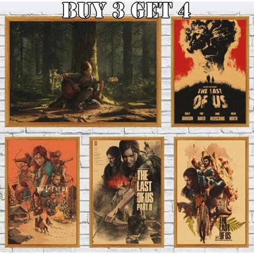 The Last Of Us Kraft Paper Poster Game Wall Painting For Living Room Home Decor