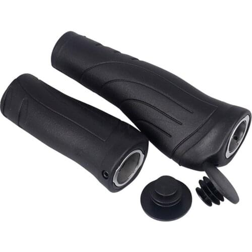 130mm+95mm Length MTB Mountain Bike Grips Bicycle Grips Handlebar Lockable Rubber Bar End Bicycle Accessories