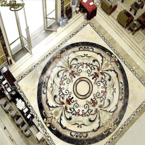Beibehang Custom photo floor painting wallpaper high temperature burn continental marble PVC self adhesive floor papel de parede
