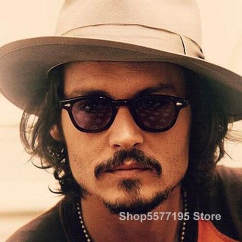 Fashion Johnny Depp Lemtosh Style Tint Ocean Lens Sunglasses Vintage Classic Round Brand Design Sun Glasses Oculos Sol
