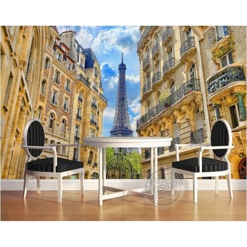 Custom 3 d stereoscopic wallpaper the city street view London tower gothic castle for the bedroom TV wall vinyl papel DE parede