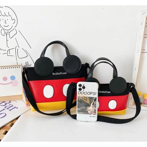 Disney Mickey Mouse cartoon cute parent tote bag ladies shoulder messenger bag mobile phone coin purse
