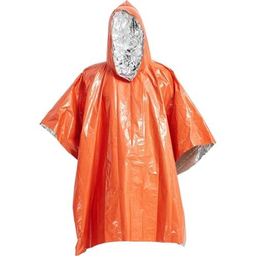 Emergency Poncho Ultralight Rainproof Raincoat Cover Cape Can Be Used As An Emergency First Aid Cloak