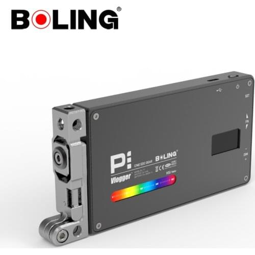 Boling BL-P1 12W Photography Lighting with RGB Full Color Dimmable 2500K-8500K for DSLR Camera Studio Vlogging LED Light