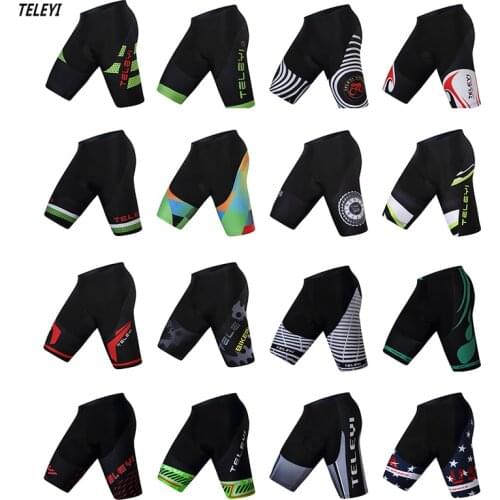 TELEYI Men Bicycle MTB Cycling shorts Ropa Ciclismo Outdoor Sportswear With Gel Pad Cycling Clothing Outdoor breathable short