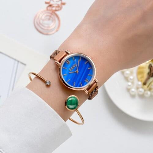 Uhr Set Fur Frauen Luxus Magnetische Band Kleid Wris Uhr Damen Fashion Casual Armband Business Quarzuhr Prazise Timing