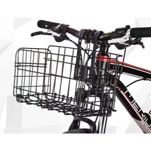 Bike Accessories Mountain Bike Basket Bag Basket Bicycle Folding Basket Front and Rear Hanging Basket Thickened Basket Riding